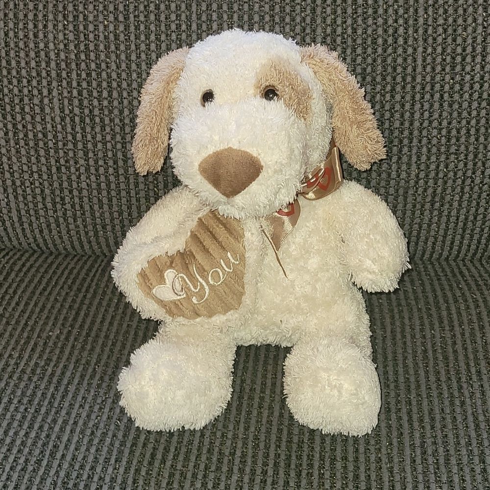 Stuffed Shaggy Puppy Medium Sized